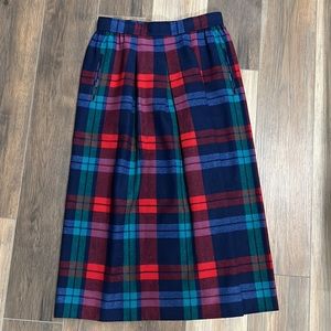 Pendleton wool plaid Tartan skirt